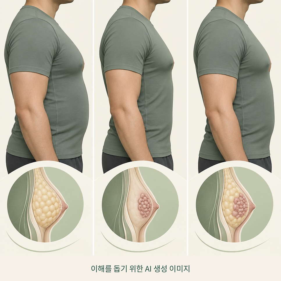 지방형과 유선조직형은 어떻게 다른가